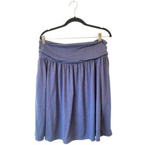 HALARA Fold-Over Waist Lavender Circle Skirt